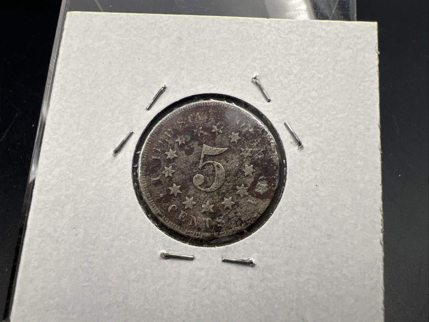 1867 5c Shield Nickel Very Circulated SKU#H