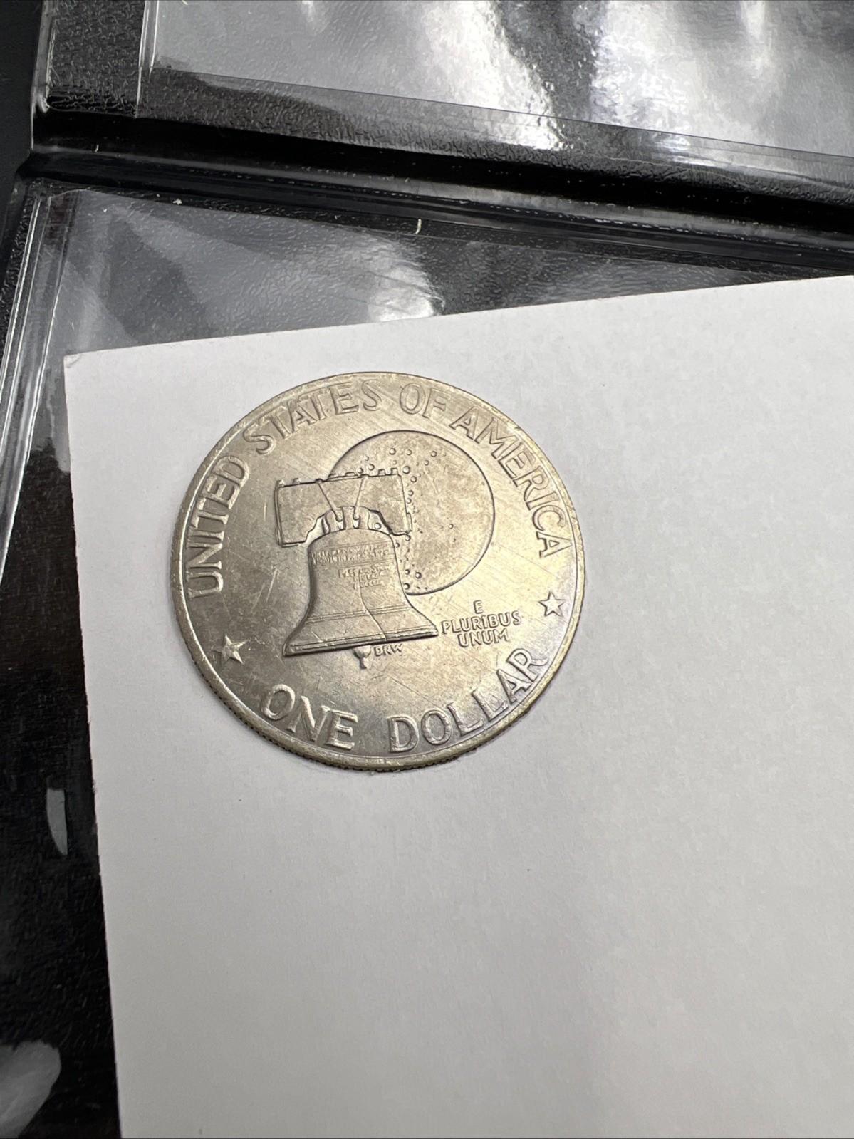 Bicentennial Coin & Currency Set 1976 Ike Dollar & $2 FRN Note UNC #A