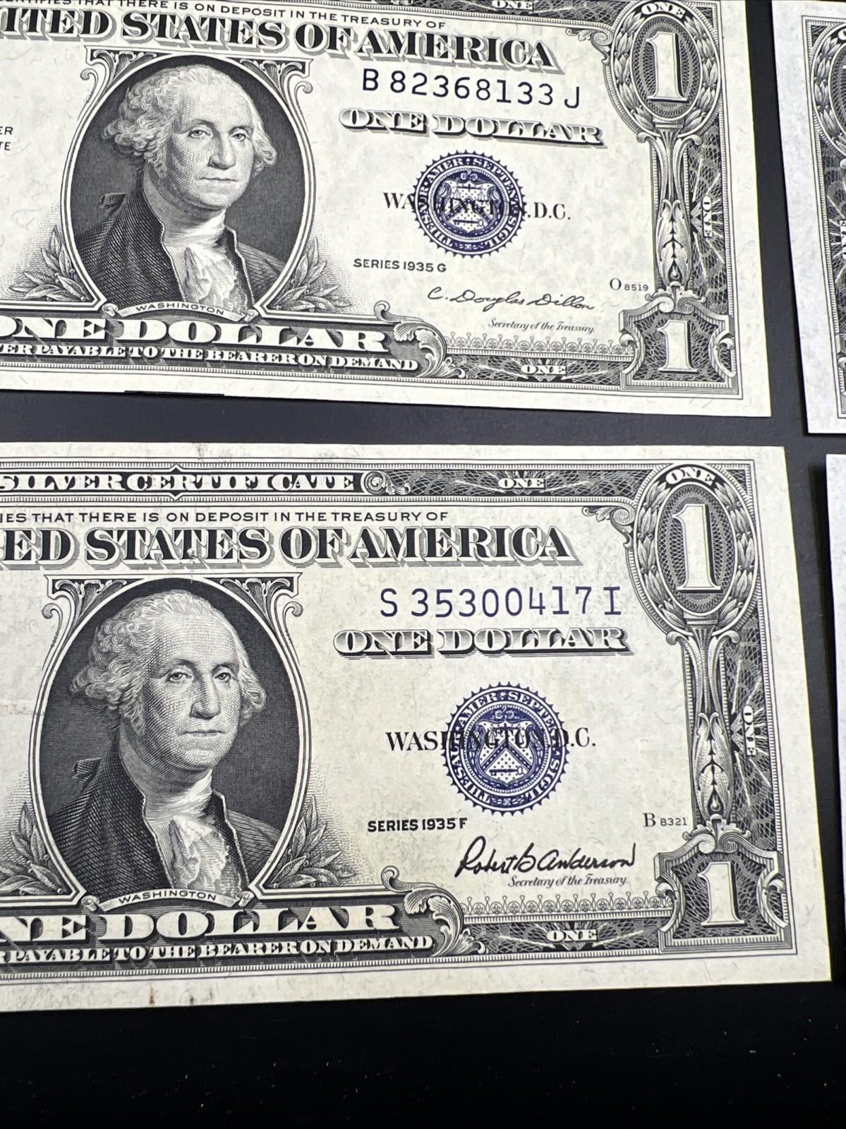 11 Note 1935 1957 Silver Certificate Letter Set CH AU / UNC conditions #298