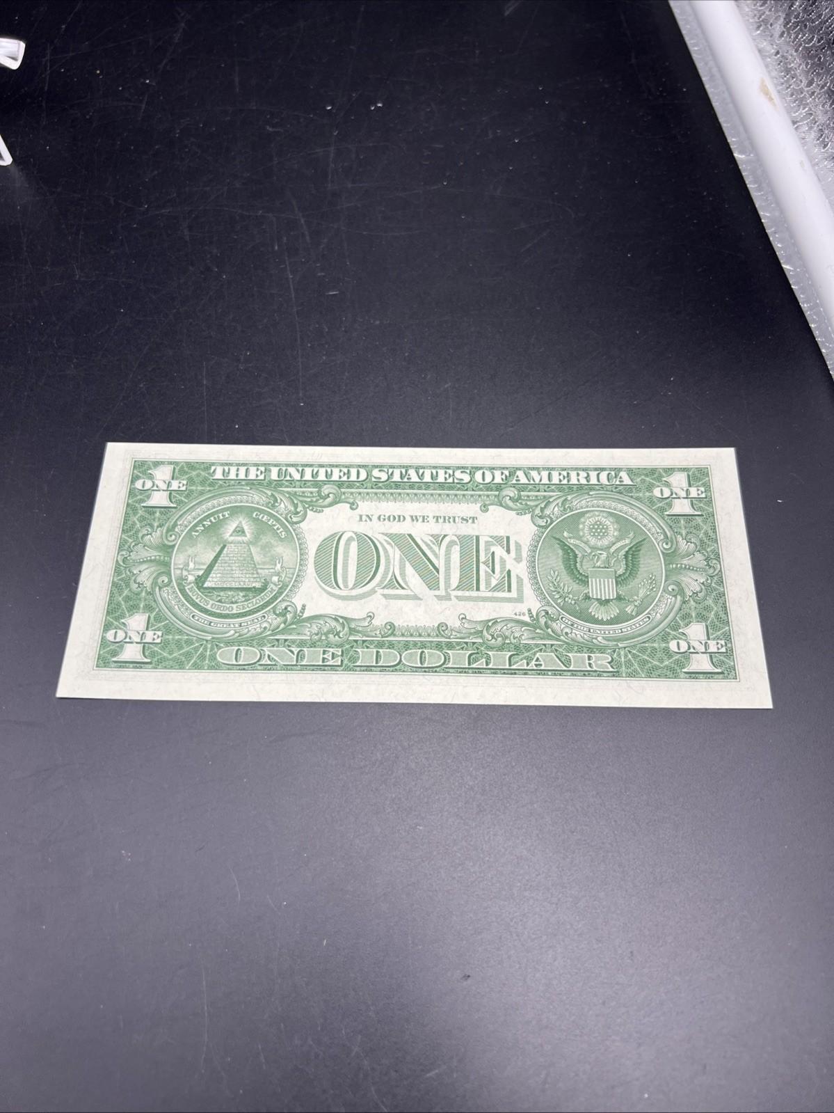 1957 B $1 One Dollar US Blue Seal Silver Certificate V A Block CH UNC #58