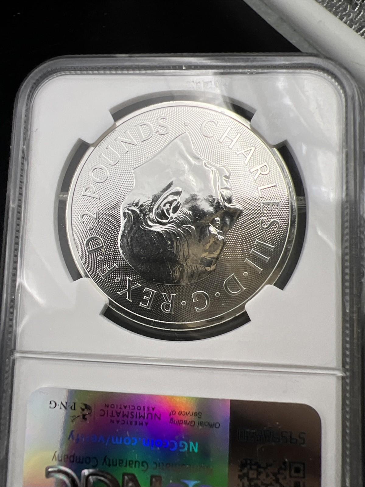 2024 Great Britain St George & the Dragon 1 oz Silver Coin MS68 GEM BU NGC