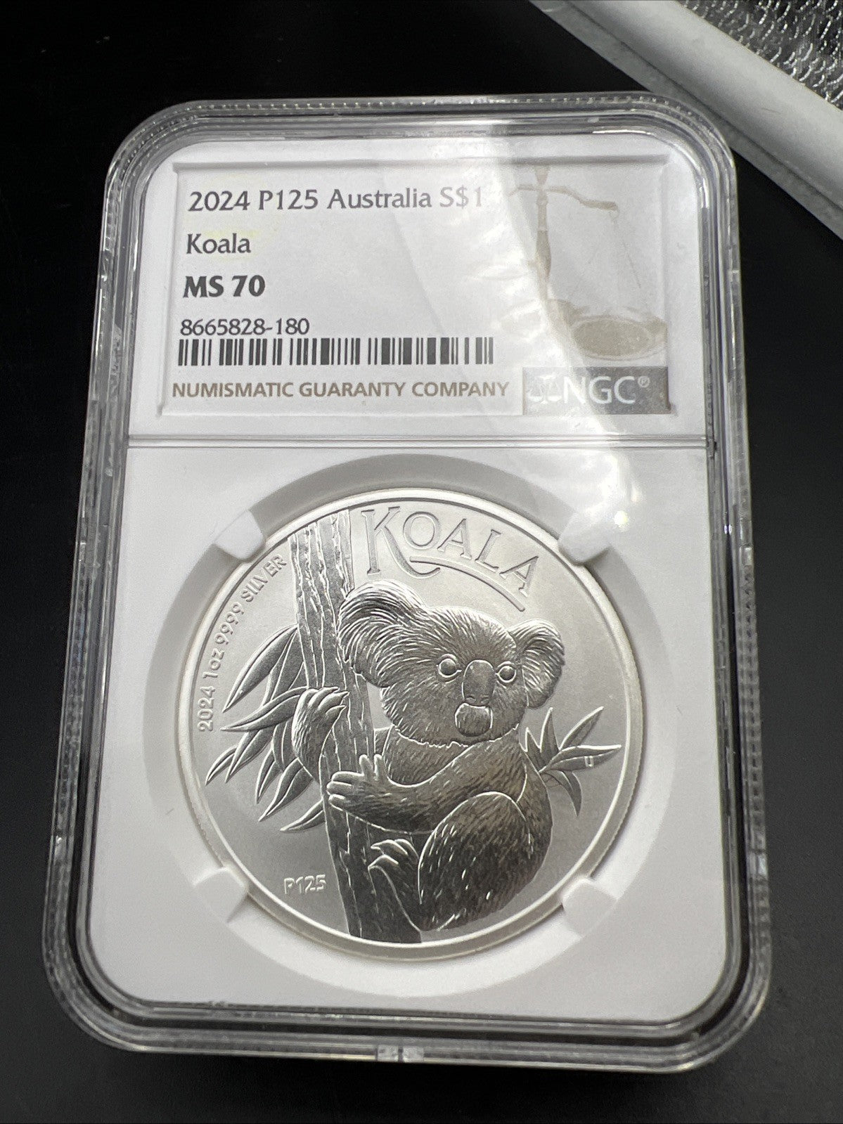 2024 Perth Mint 1 oz Silver Koala Coin MS70 NGC Certified #180