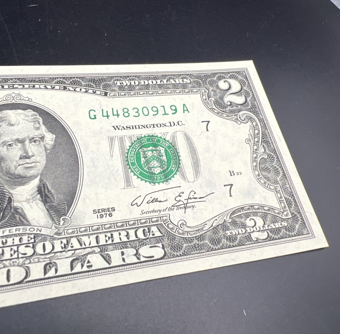 1976 $2 FRN Bicentennial Federal Reserve Note CH UNC #919