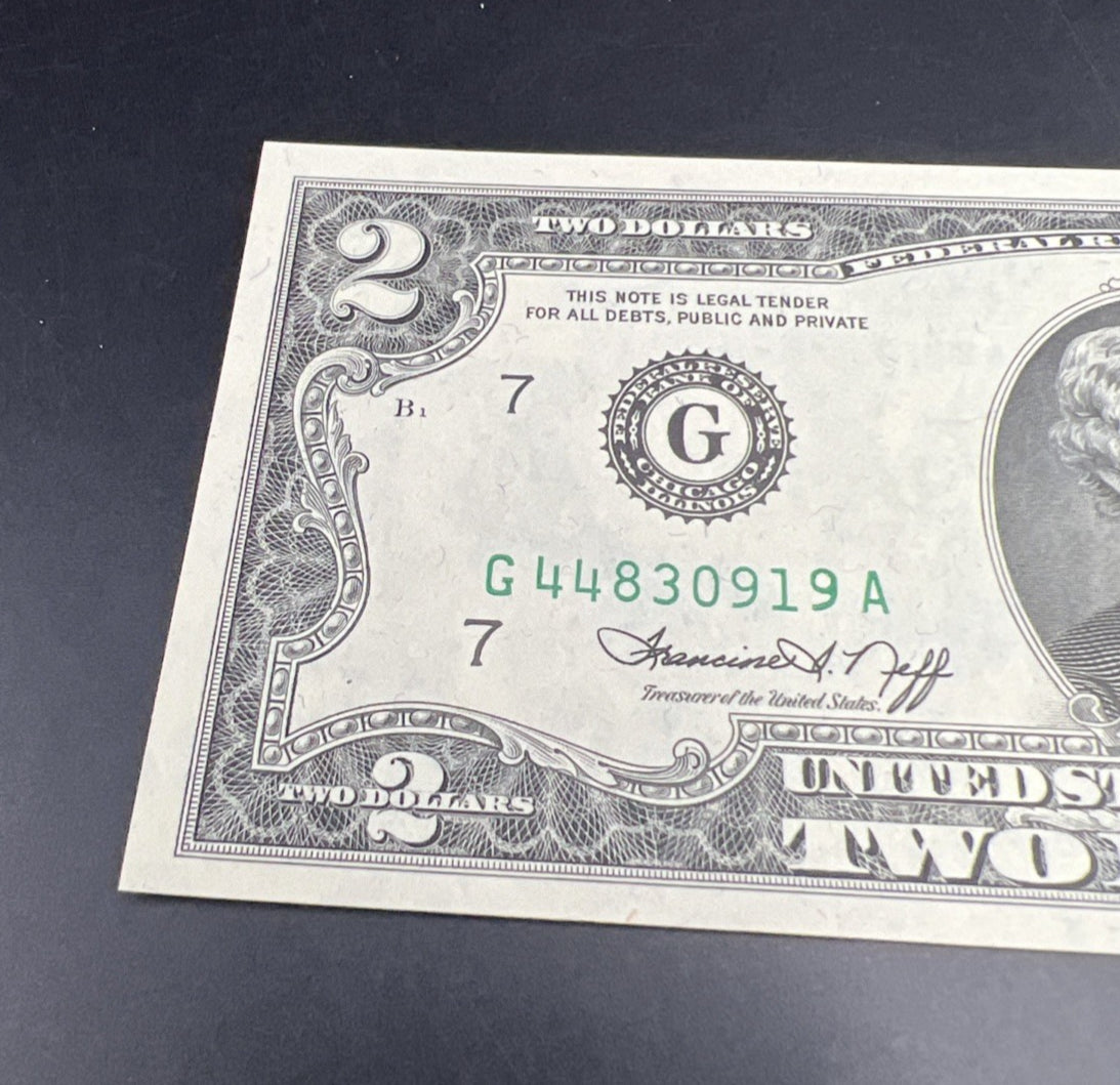 1976 $2 FRN Bicentennial Federal Reserve Note CH UNC #919