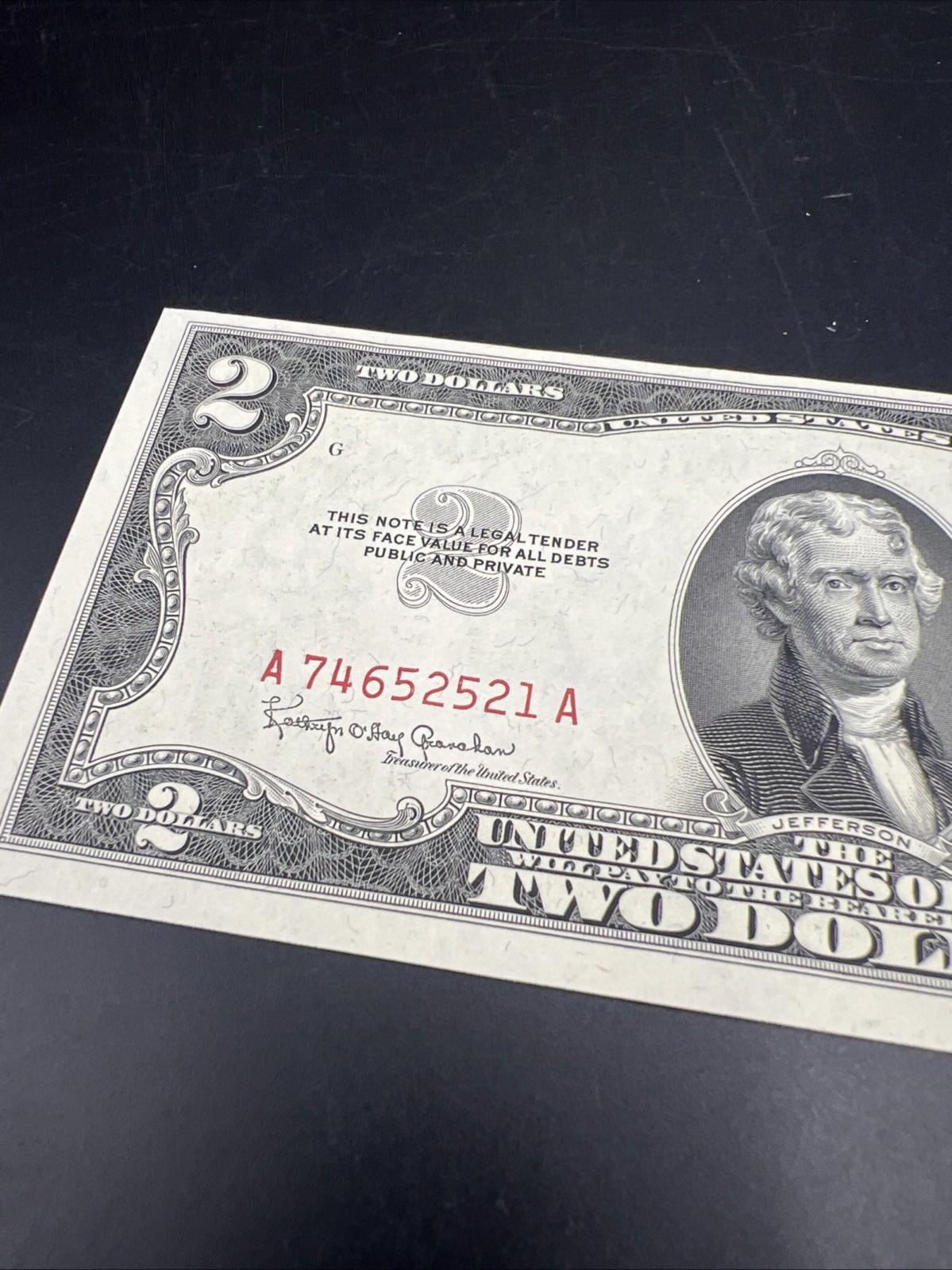 1953 C $2 USN United States Note Red Seal UNC Uncirculated #521