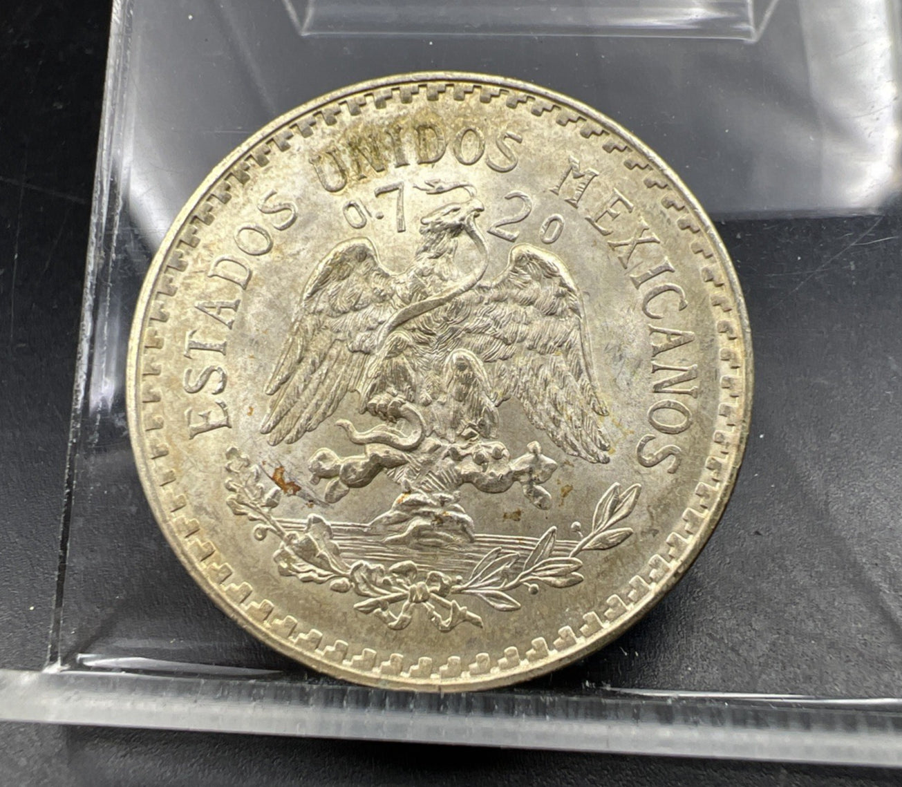 1943 Mo Mexico Silver Un Peso Cap & Rays Coin Gem BU UNC SKU#A