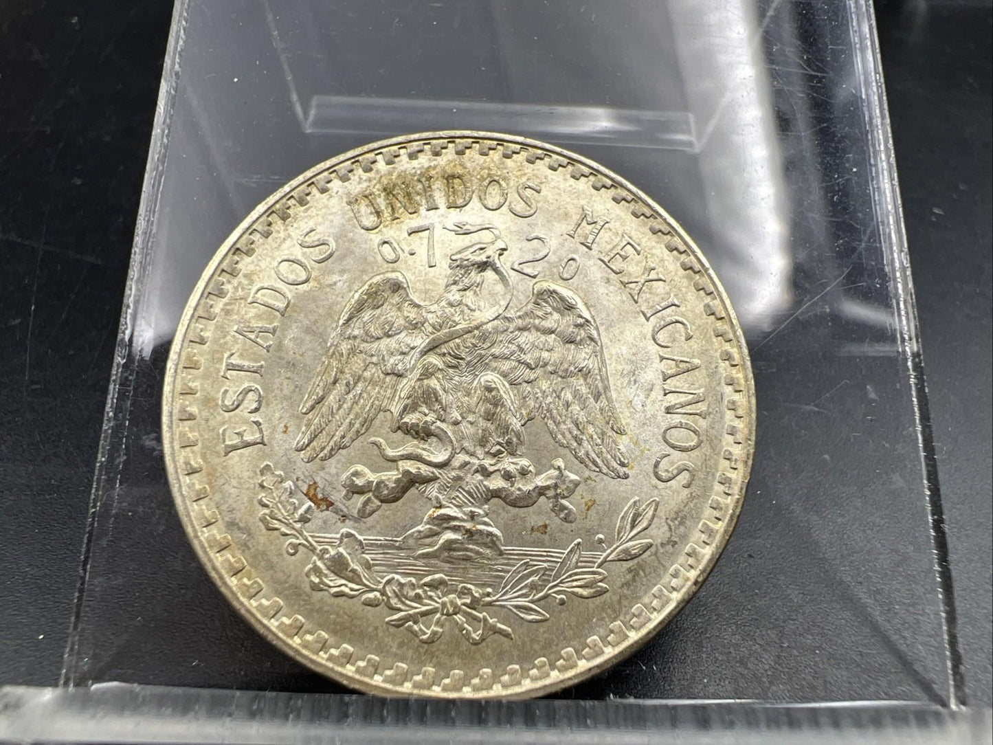 1943 Mo Mexico Silver Un Peso Cap & Rays Coin Gem BU UNC SKU#A