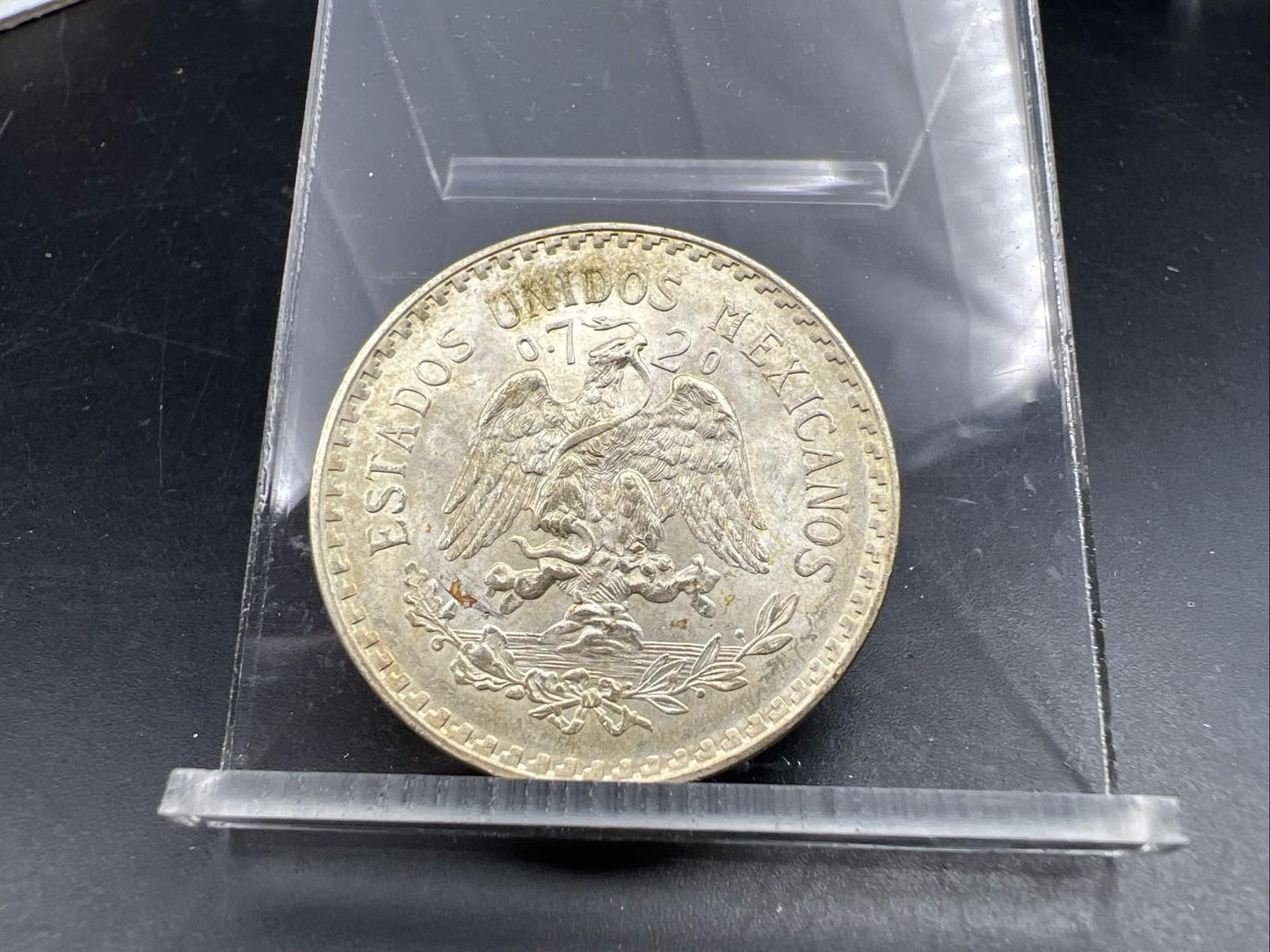 1943 Mo Mexico Silver Un Peso Cap & Rays Coin Gem BU UNC SKU#A