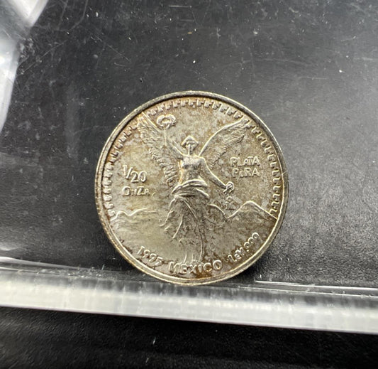 1995 Mo Mexico 1/20 oz Silver Libertad .999 Plata Pura Coin CH BU Toner SKU#A