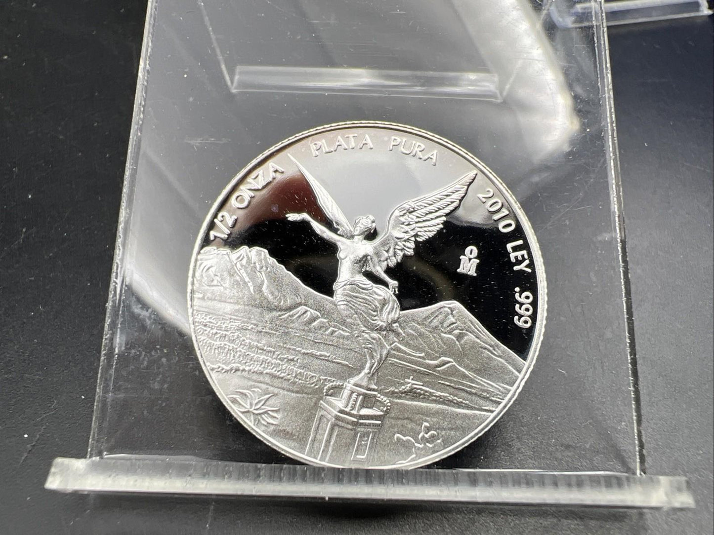 2010 Mo Mexico 1/2 oz Proof Silver Libertad .999 Plata Pura Coin Gem UNC