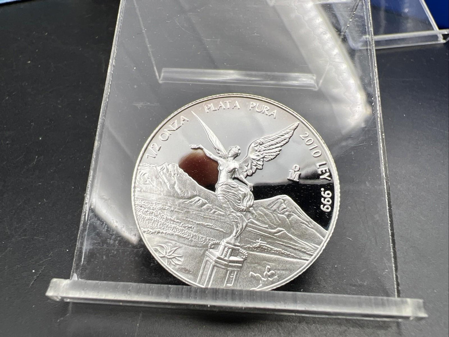 2010 Mo Mexico 1/2 oz Proof Silver Libertad .999 Plata Pura Coin Gem UNC