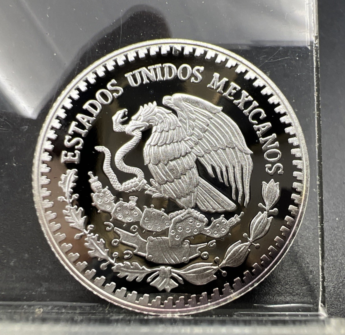 2010 Mo Mexico 1/4 oz Proof Silver Libertad .999 Plata Pura Coin Gem UNC