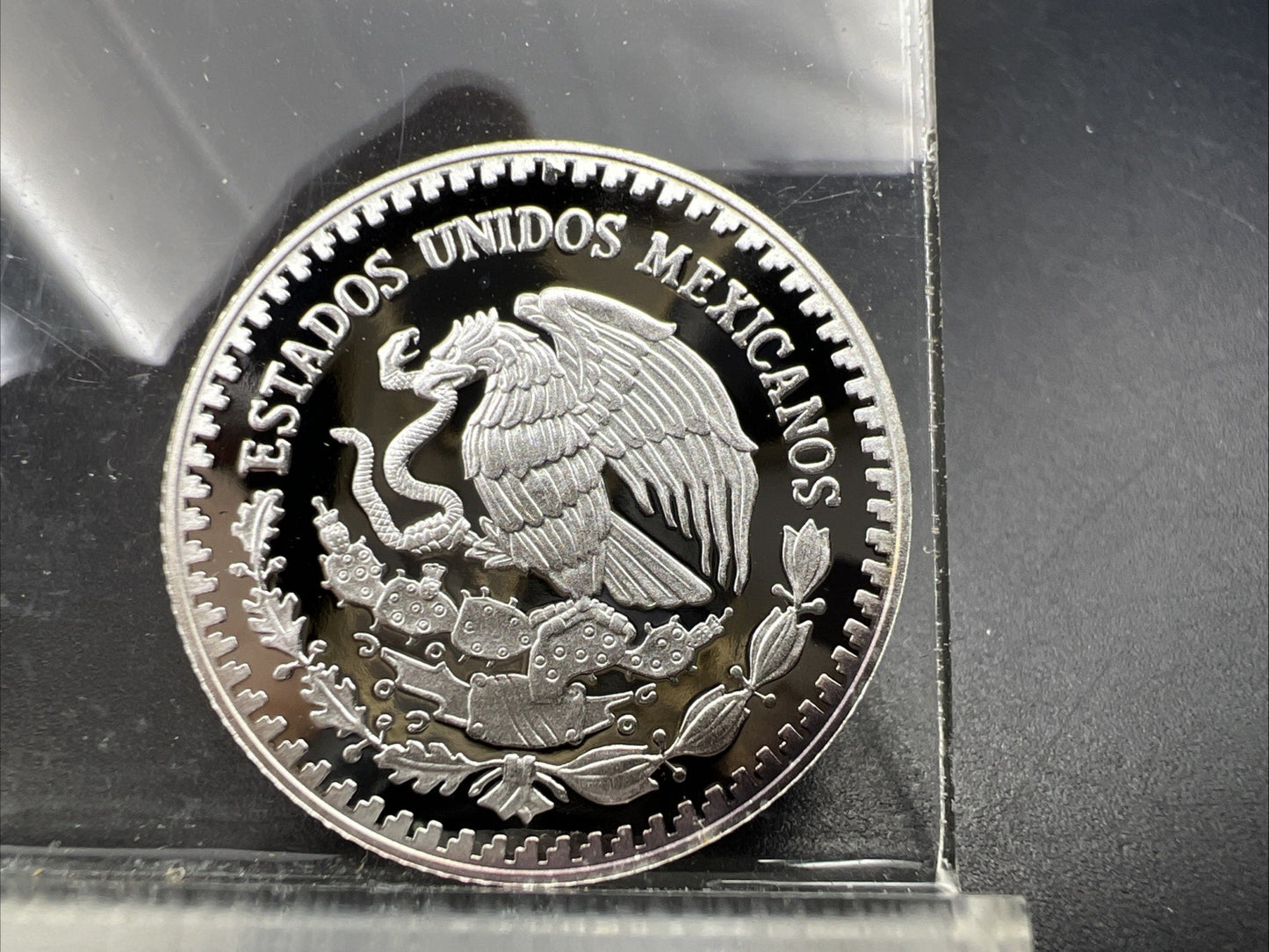 2010 Mo Mexico 1/4 oz Proof Silver Libertad .999 Plata Pura Coin Gem UNC