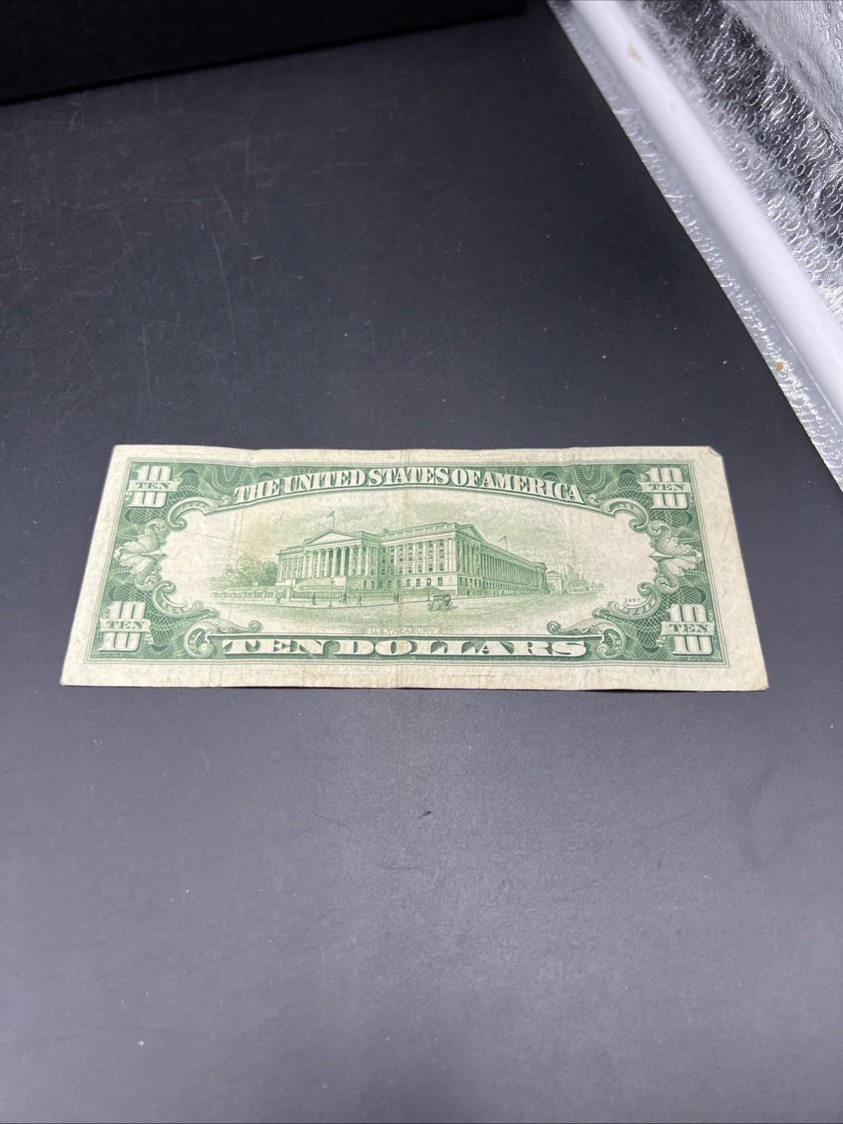 1950 A $10 FRN Federal Reserve Note VG Very Good Circ Green Seal #310