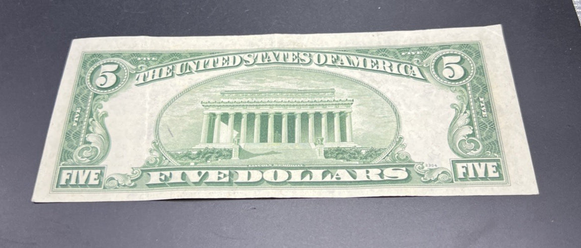 1950 A $5 FRN Federal Reserve Note VF Very Fine Circ #739