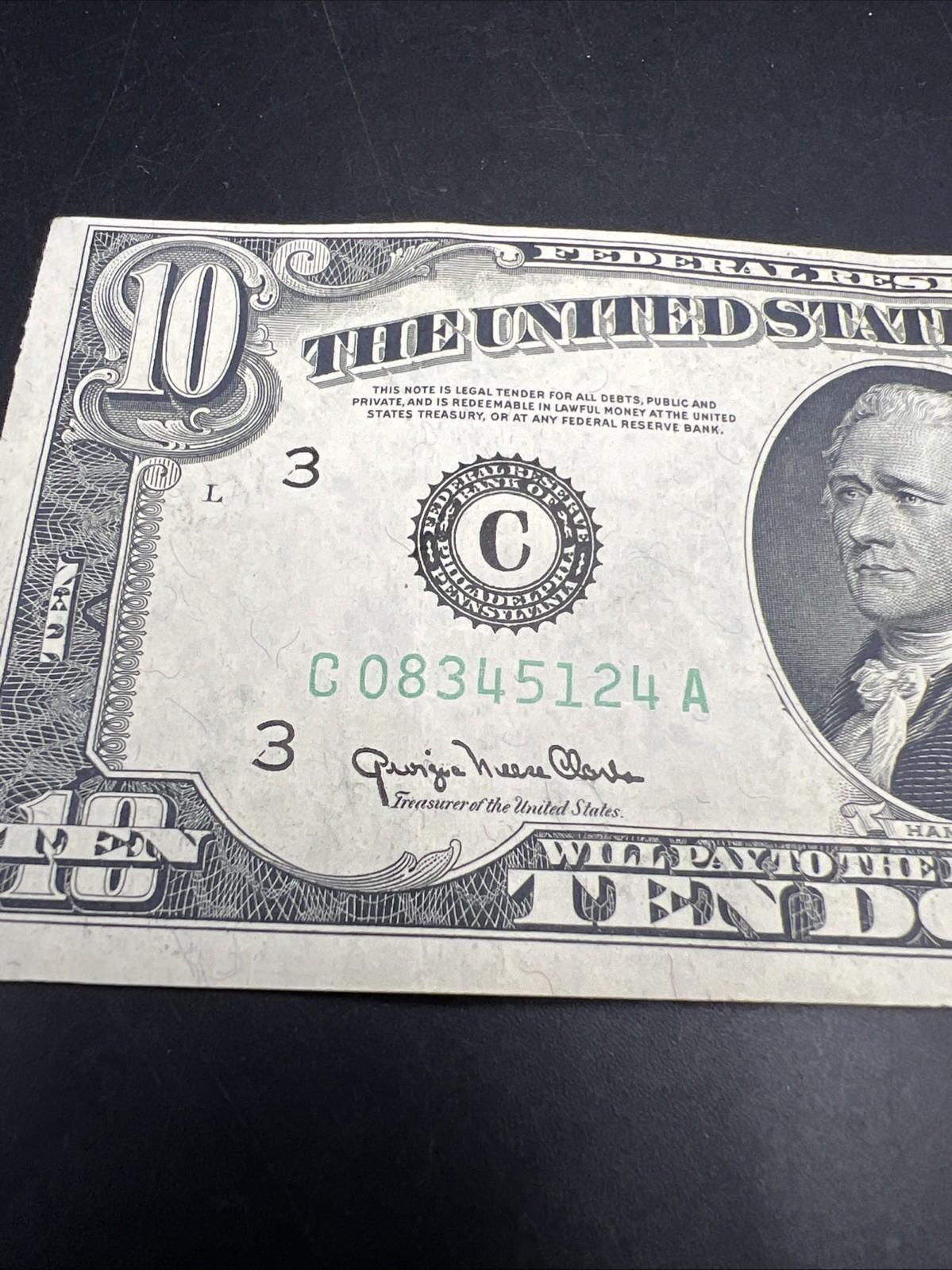 1950 $10 FRN Federal Reserve Note Choice VF Very Fine / XF Extra Fine #124