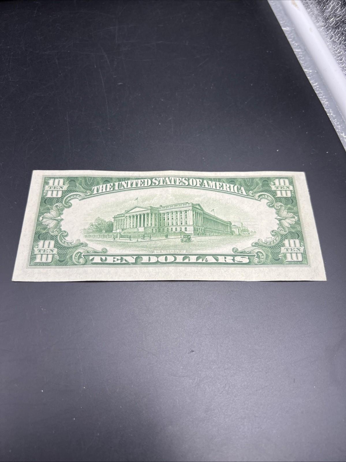 1950 $10 FRN Federal Reserve Note Choice VF Very Fine / XF Extra Fine #124