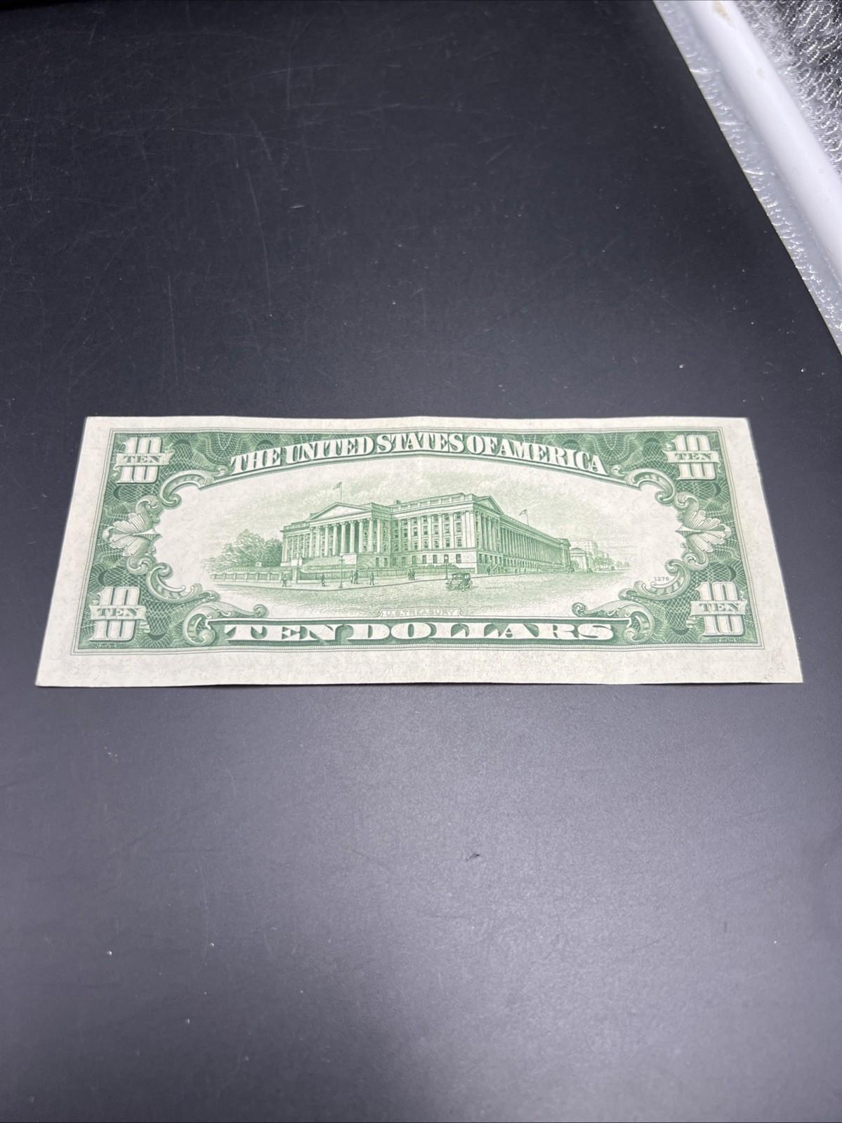 1950 $10 FRN Federal Reserve Note Choice VF Very Fine / XF Extra Fine #124