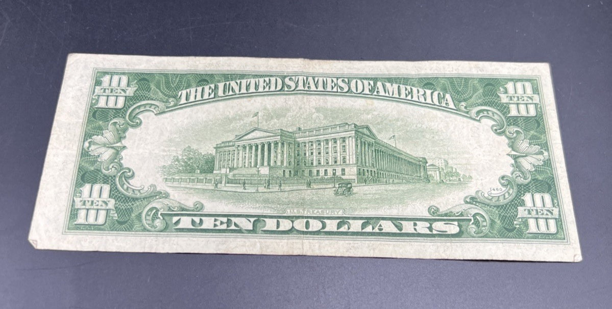 1950 A $10 FRN Federal Reserve Note VG Green Seal #519