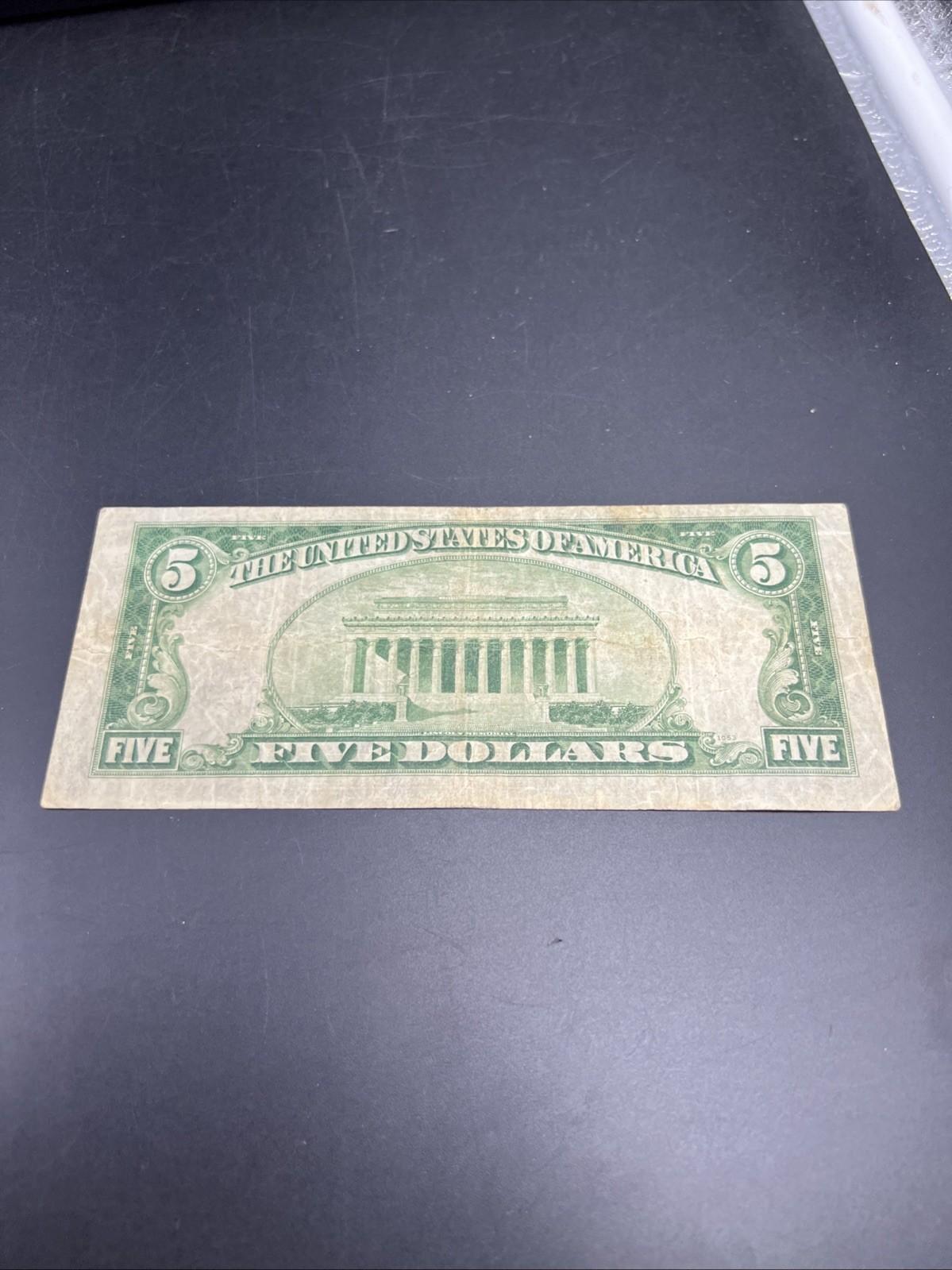 1928 C $5 USN United States Note Red Seal CH VG / Fine Circ #060