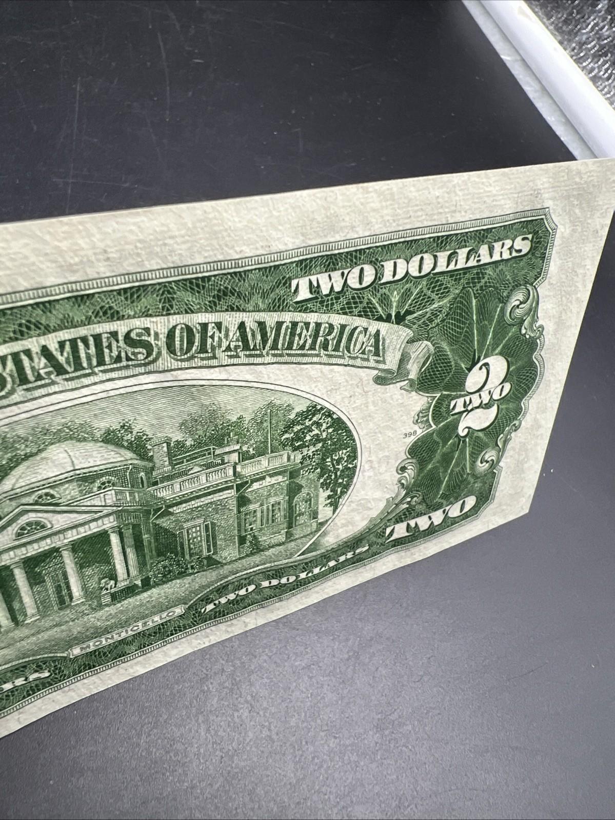 1953 $2 USN United States Note Red Seal UNC Uncirculated #958