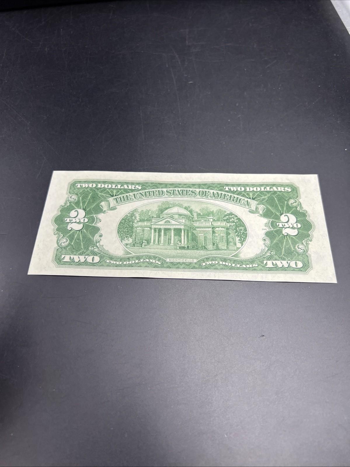 1953 $2 USN United States Note Red Seal UNC Uncirculated #958