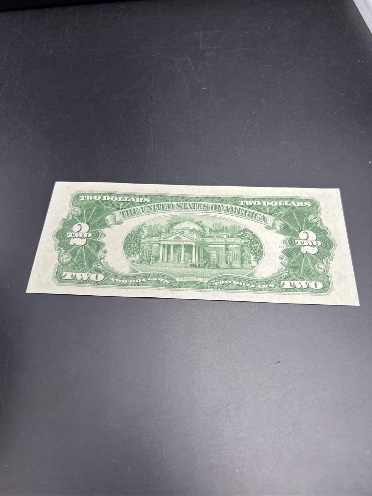 1953 $2 USN United States Note Red Seal UNC Uncirculated #958