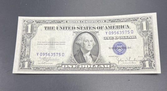 1935 C $1 One Dollar Silver Certificate Blue Seal CH UNC #575