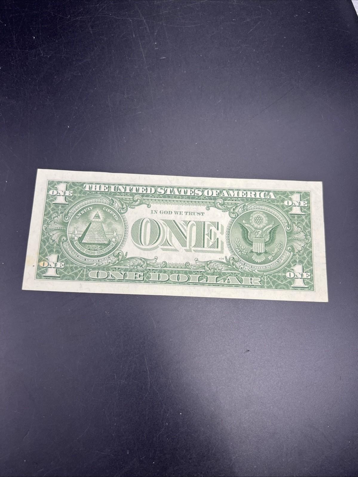 1957 $1 One Dollar Silver Certificate Blue Seal CH AU / CU UNC #620