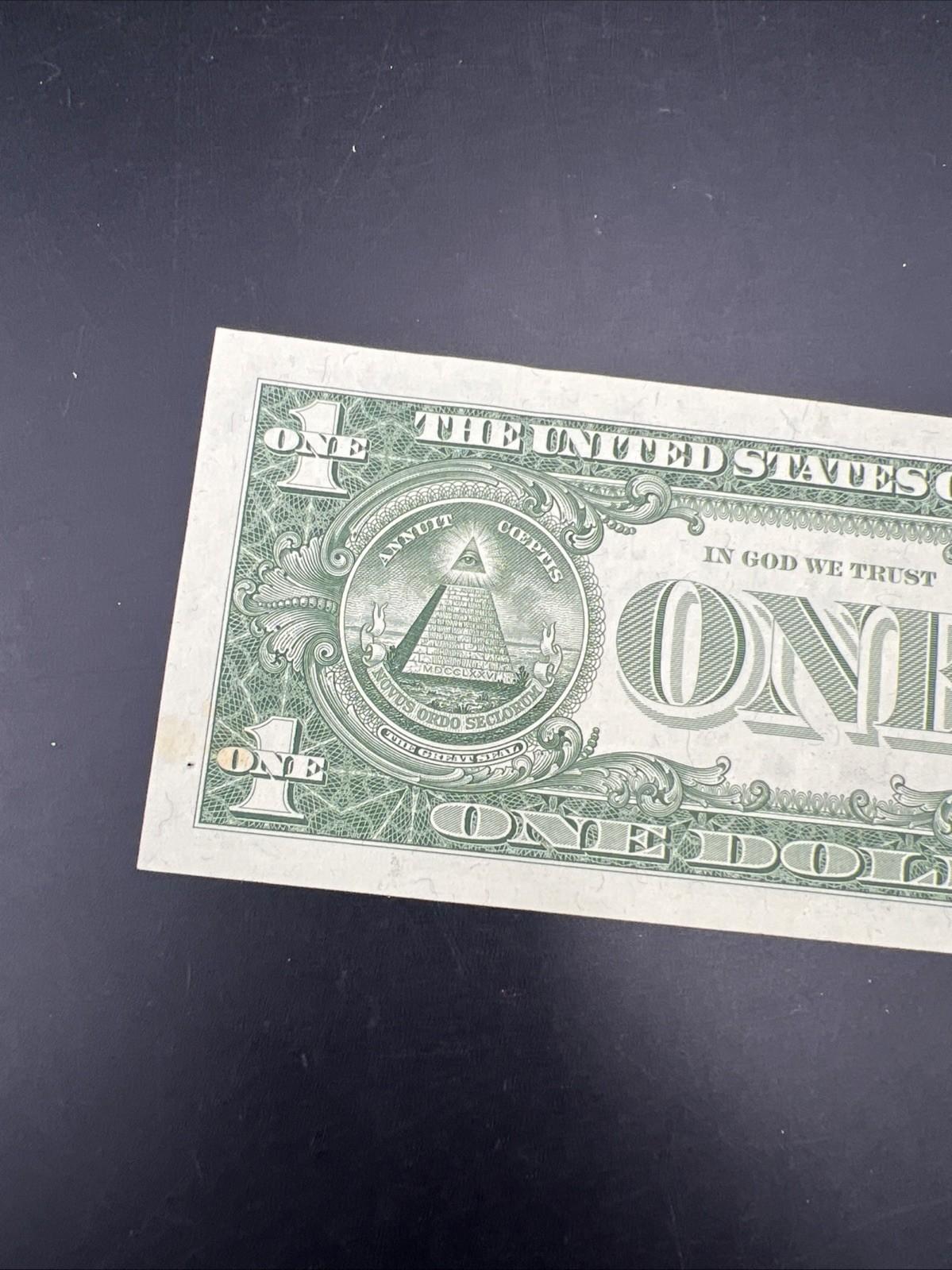 1957 $1 One Dollar Silver Certificate Blue Seal CH AU / CU UNC #620