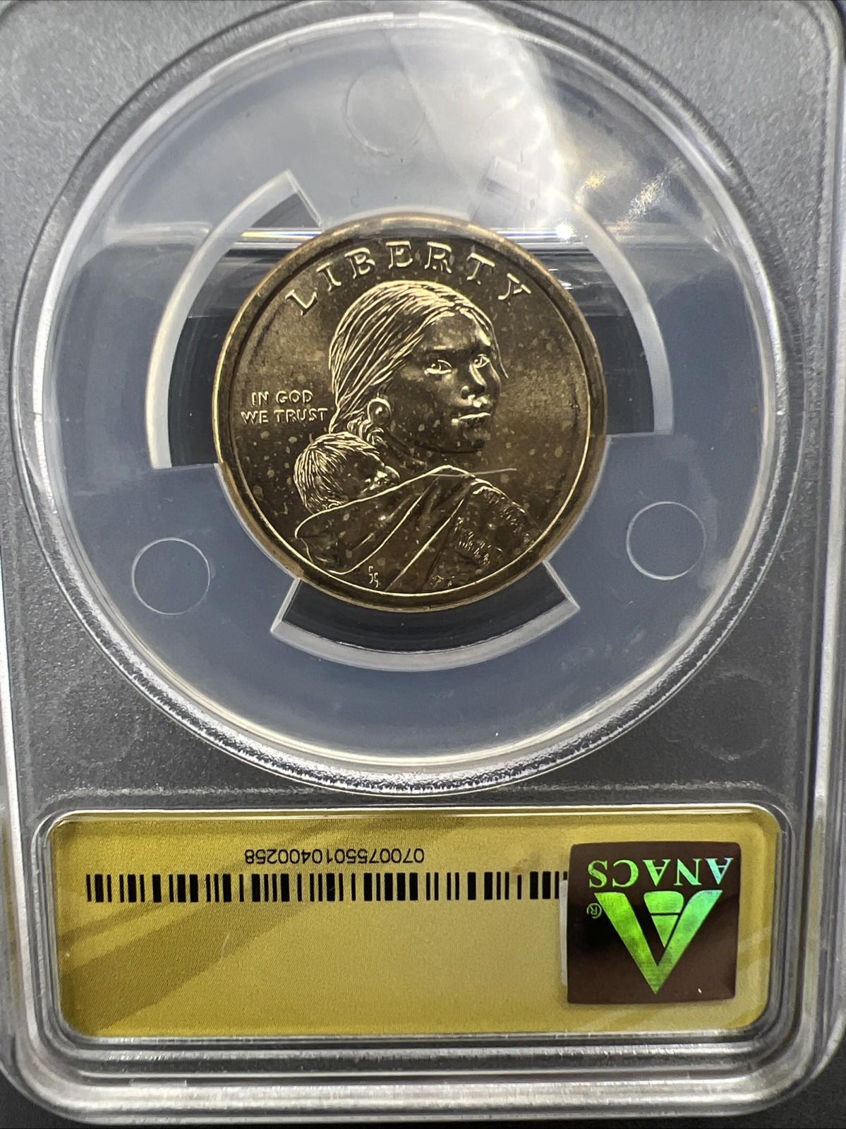 2012 D Native American Dollar Coin ANACS MS67 GEM BU Certified