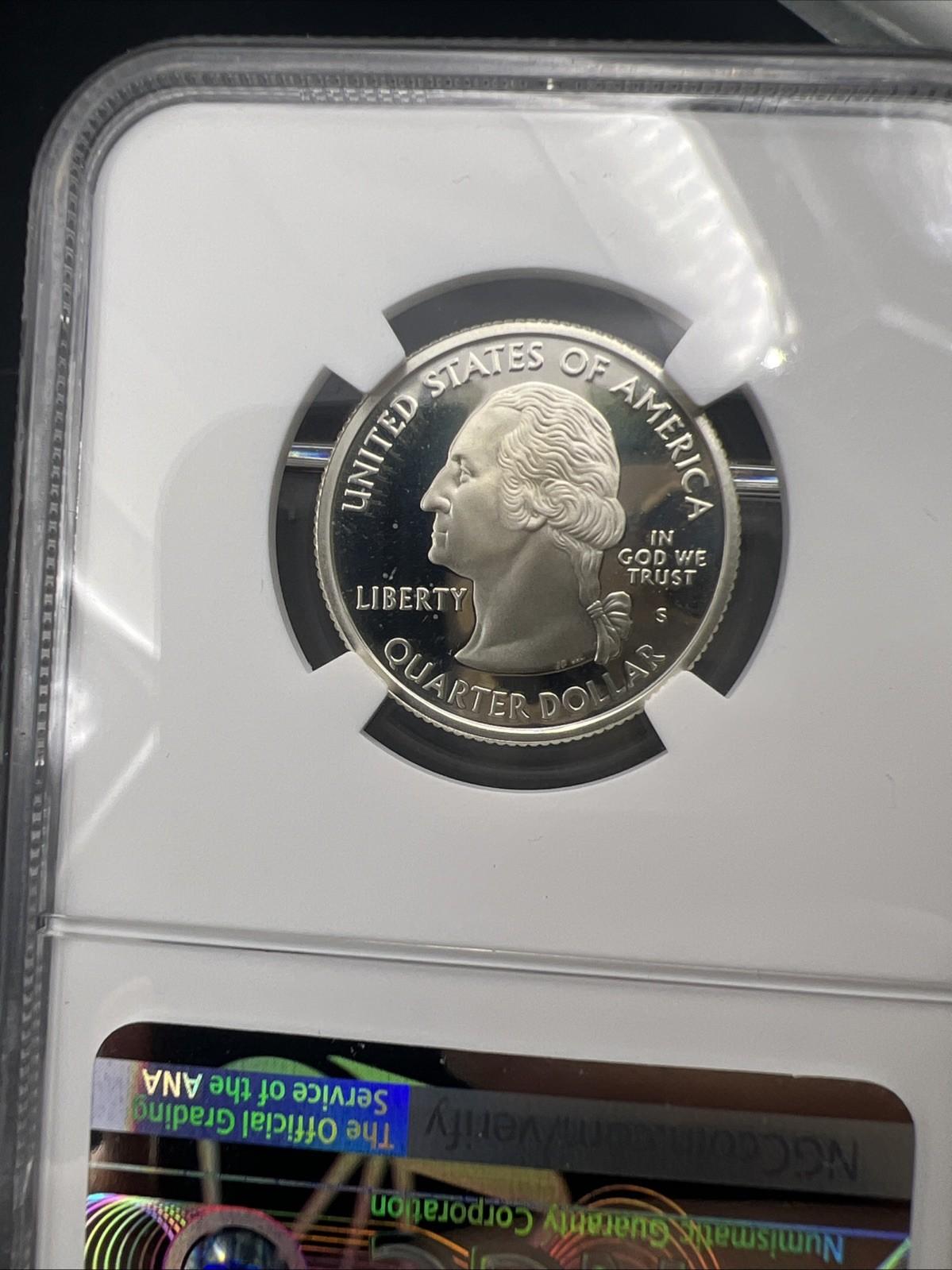 2005 S Kansas State Statehood Silver Quarter Coin NGC PF69 UCAM #024