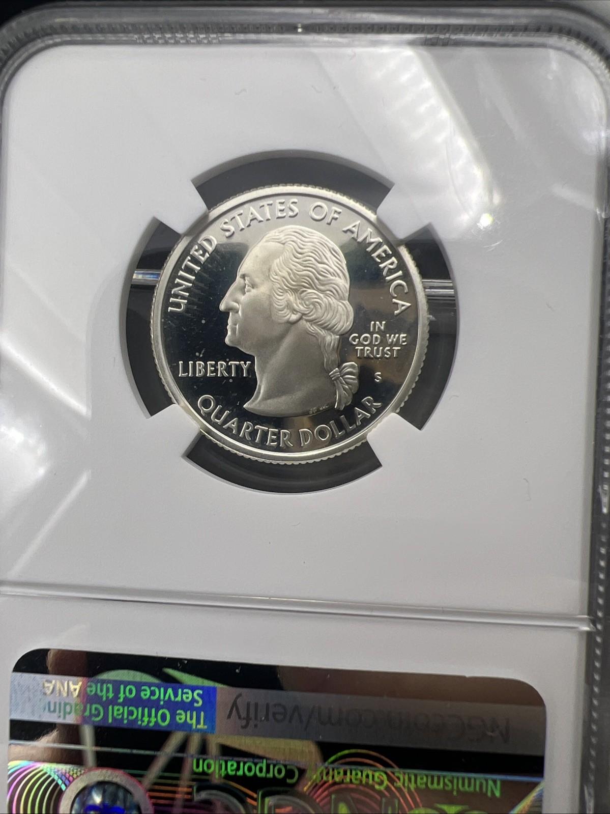 2005 S Kansas State Statehood Silver Quarter Coin NGC PF69 UCAM #024