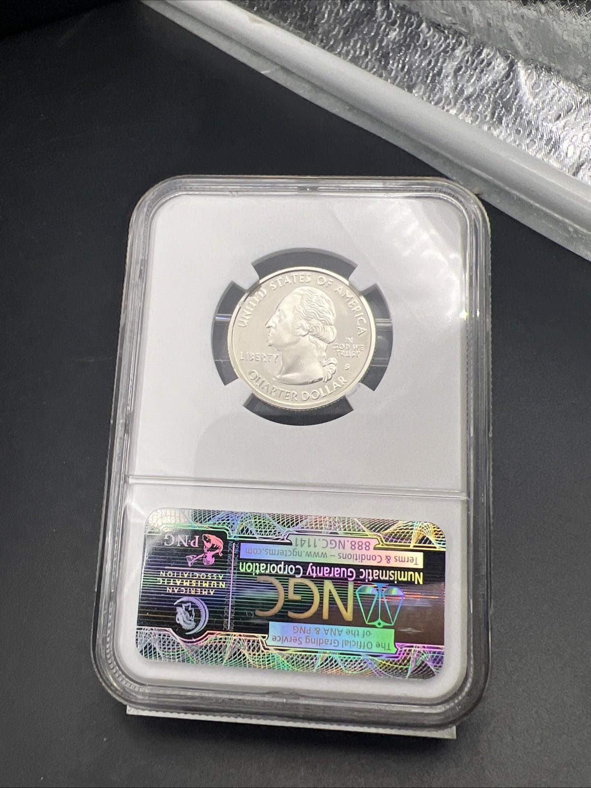 2005 S Kansas State Statehood Silver Quarter Coin NGC PF69 UCAM #039