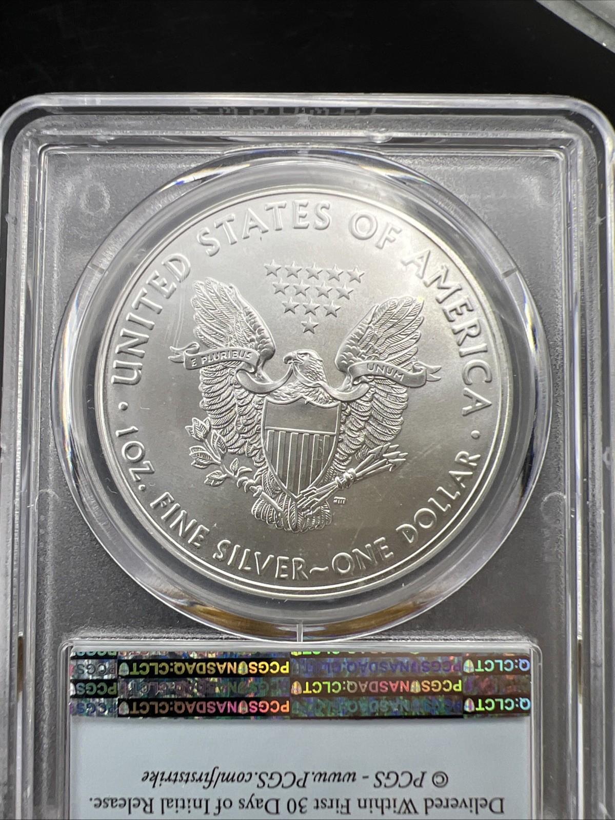 2021 Type 1 1 Oz ASE American Silver Eagle Coin PCGS MS70 First Strike #410