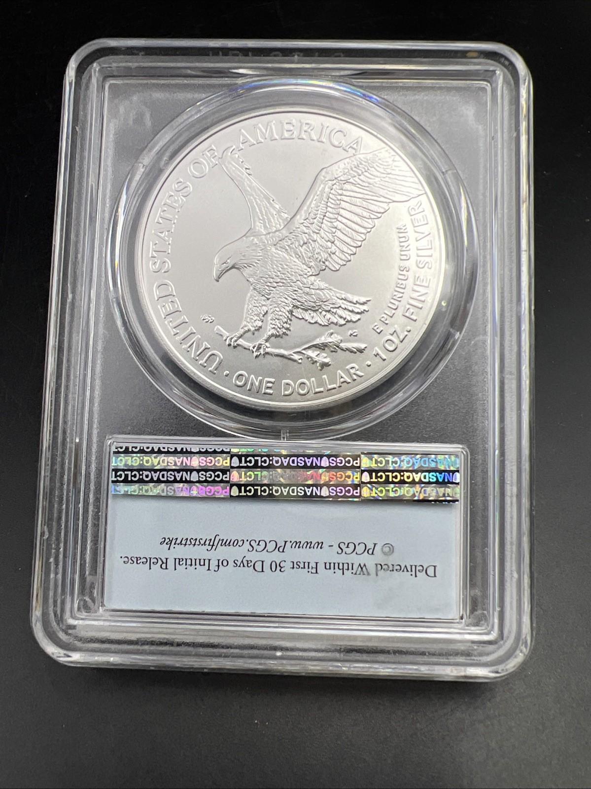 2021 Type 2 1 Oz ASE American Silver Eagle Coin PCGS MS70 First Strike #670