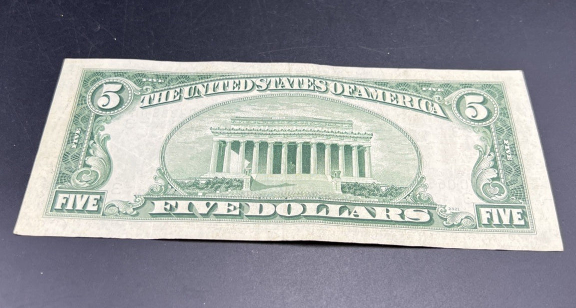 1950 D $5 FRN Five Dollar Federal Reserve Note Green Seal VF Very Fine #287