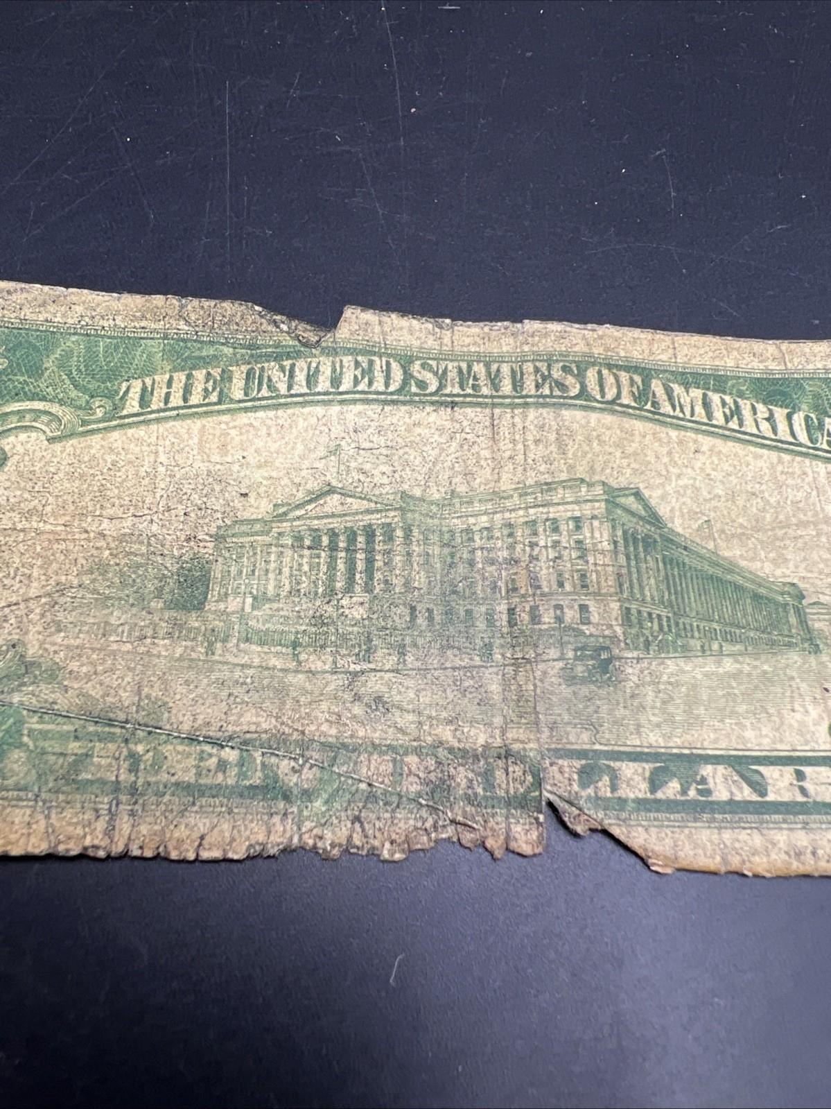 1929 $10 National Bank New York Very Circ Cull Ugly Damaged Low Serial #00865970