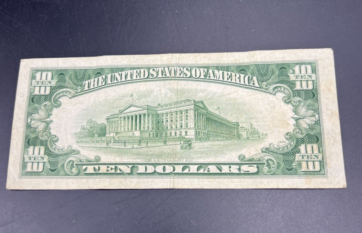 1950 A $10 FRN Federal Reserve Note VG Very Good Circulated #363