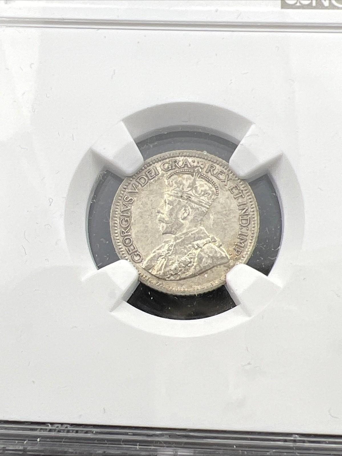 1934 Canada 10c Ten Cents Silver Coin Semi Key Date AU55 NGC Certified