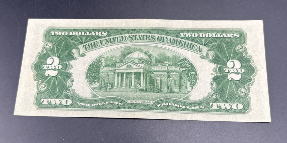1953 $2 USN United States Note Two Dollar Bill CH VF Repeat Serial #30227007