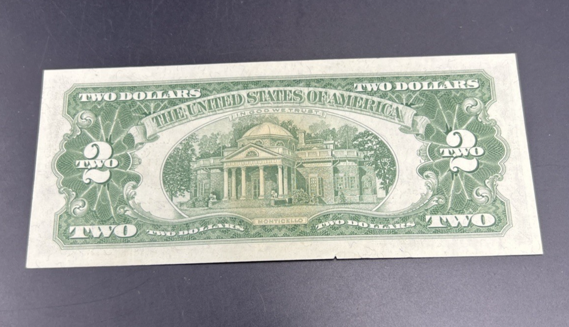 1963 $2 USN United States Note Two Dollar Bill XF EF Details Circ Tear #400