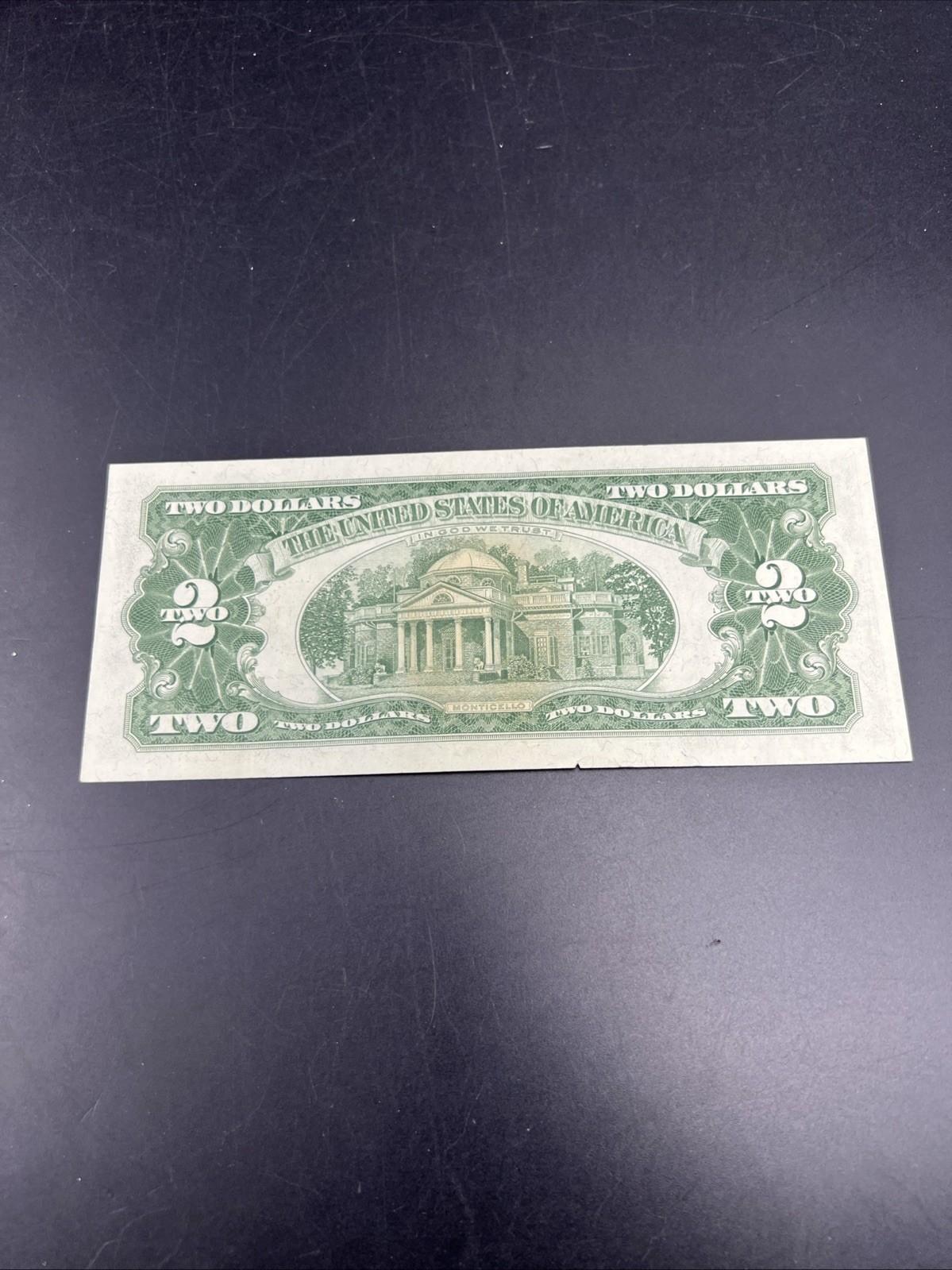 1963 $2 USN United States Note Two Dollar Bill XF EF Details Circ Tear #400