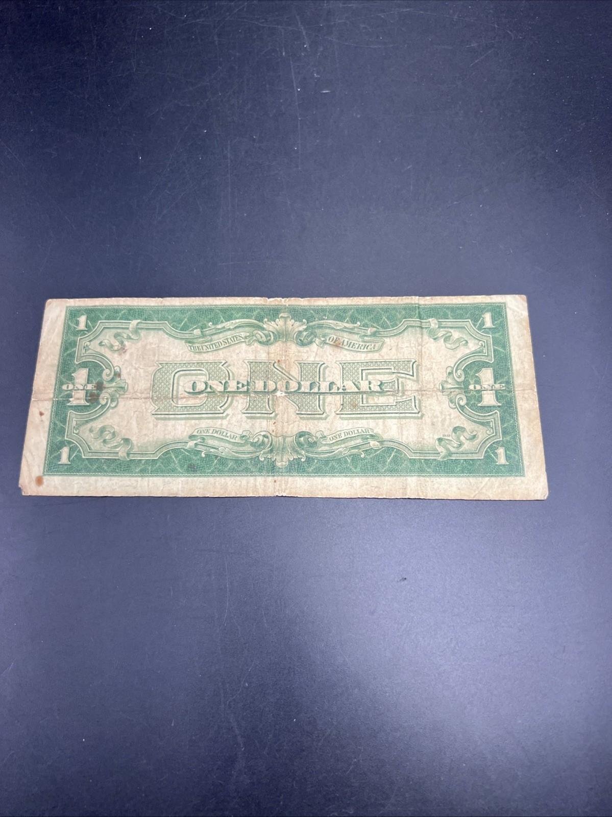 1928 B $1 Funnyback Funny Back Silver Certificate Blue Seal AG / G Very Circ #46