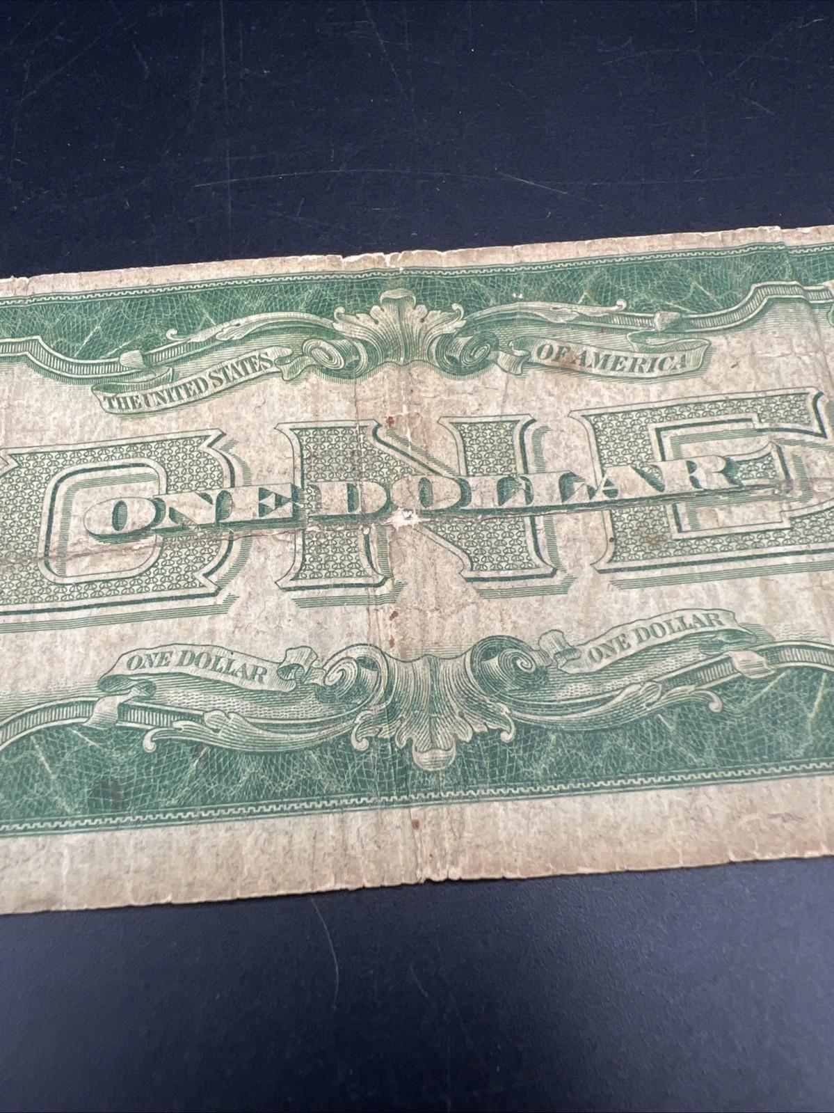 1928 B $1 Funnyback Funny Back Silver Certificate Blue Seal AG / G Very Circ #46
