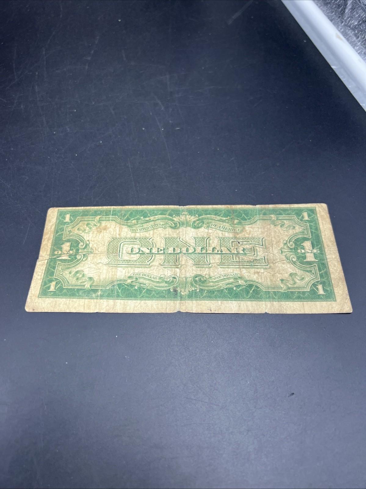 1928 $1 Funnyback Funny Back Silver Certificate Blue Seal AG / G Very Circ #264