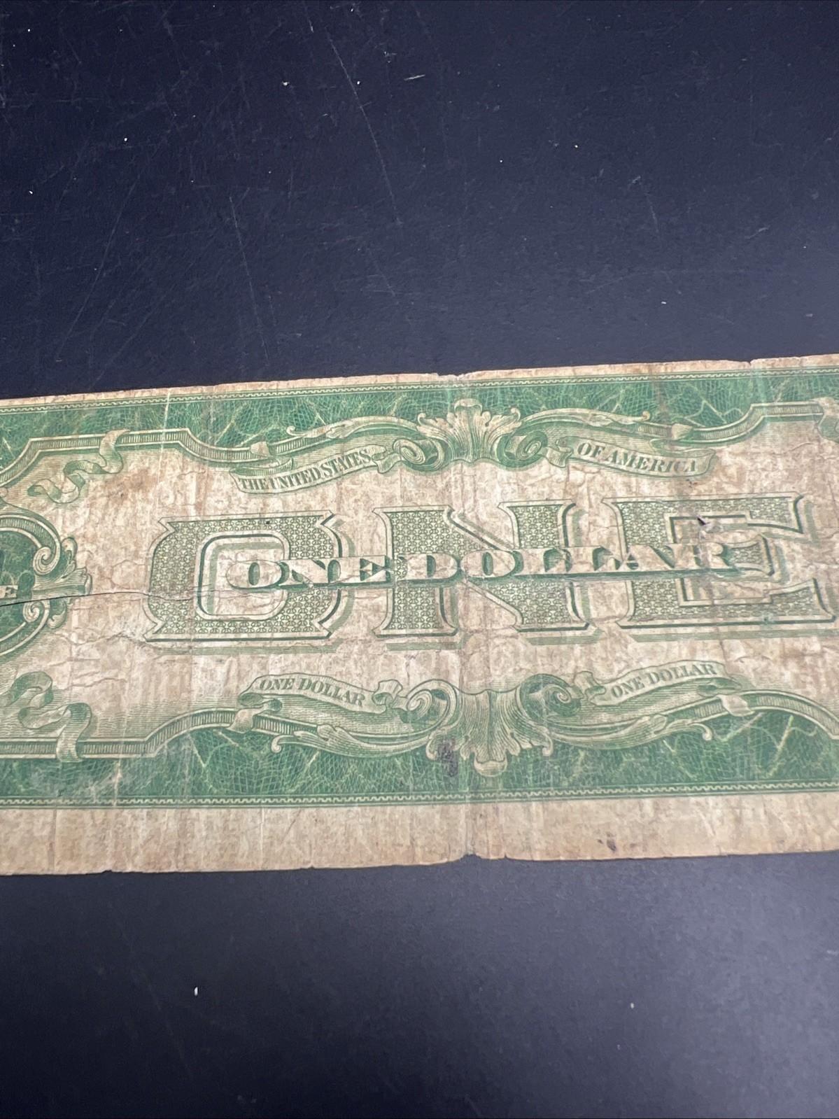 1928 $1 Funnyback Funny Back Silver Certificate Blue Seal AG / G Very Circ #264