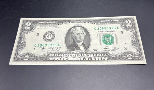 1976 $2 FRN Bicentennial Federal Reserve Note CH UNC #916
