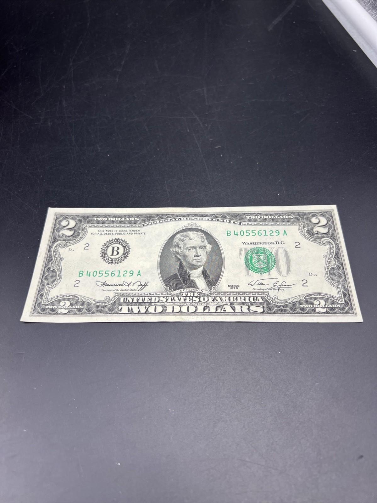 1976 $2 FRN Bicentennial Federal Reserve Note CH UNC #129