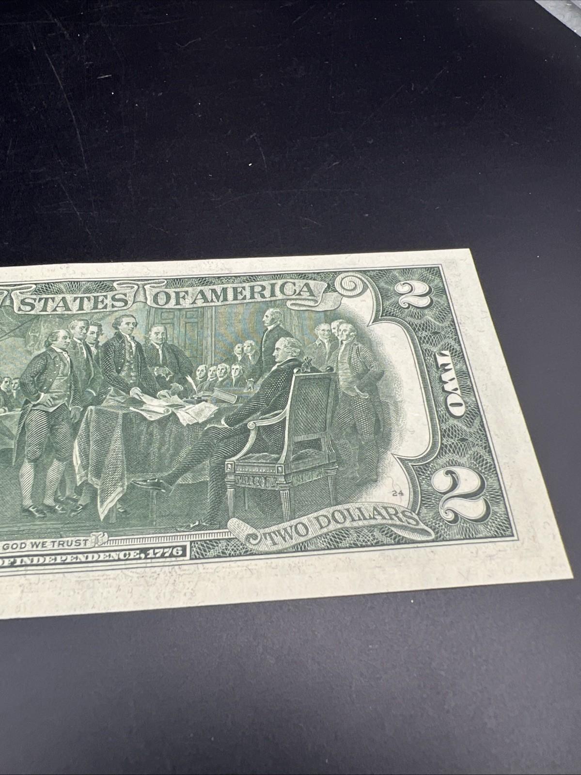 1976 $2 FRN Bicentennial Federal Reserve Note CH UNC #828